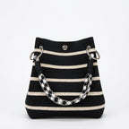 Knit Magnetic Clasp Bucket Bag