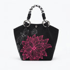 Knit Magnetic Clasp Bucket Bag