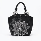 Knit Magnetic Clasp Bucket Bag