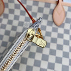 Louis vuitton NEVERFULL MM damier azur Beige