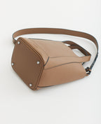 Alexie Tote: Taupe Pebbled Leather