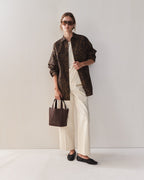 Alexie Tote: Coffee Pebbled Leather