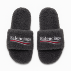 Furry Slide Sandal