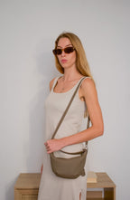 New! SASHA Crescent Leather Bag