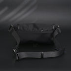 Prada Nylon Black Belt Bag with Silver Logo
