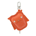 Monogram Owl Bag Charm Caramel