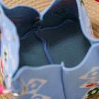 Knit Magnetic Clasp Bucket Bag